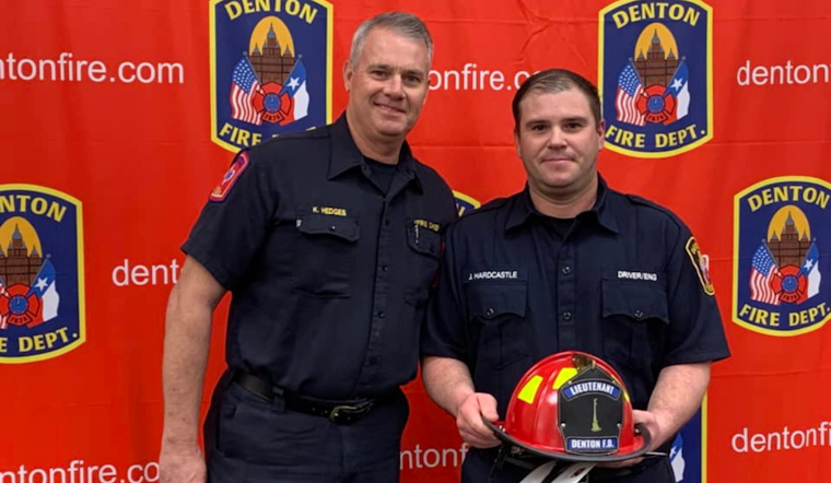 Denton Fire Department Celebrates Leadership Elevation: Four Firefighters Promoted