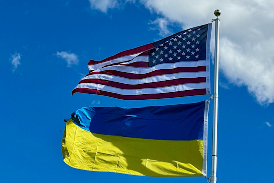 Detroit Demonstrators Rally to Support Ukraine, Demand End to Russian Invasion on Conflict's 3-Year Anniversary