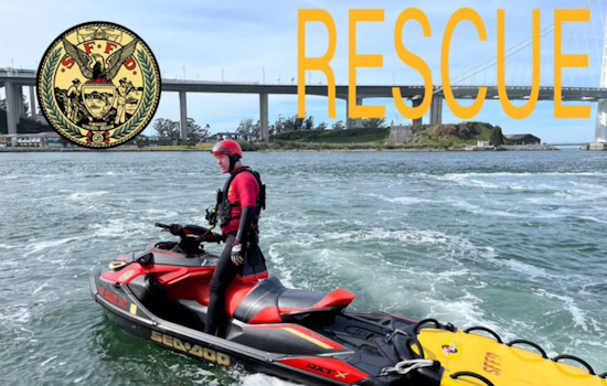 Distressed Swimmers Rescued by Red and White Bay Cruise Off San Francisco's Alcatraz Island