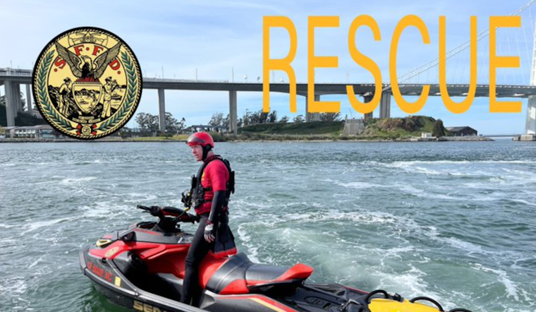 Distressed Swimmers Rescued by Red and White Bay Cruise Off San Francisco's Alcatraz Island