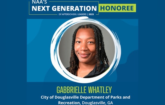 Douglasville's Gabby Whatley Honored by National Afterschool Association as Next Gen Leader and Earns Prestigious CPRP Certification