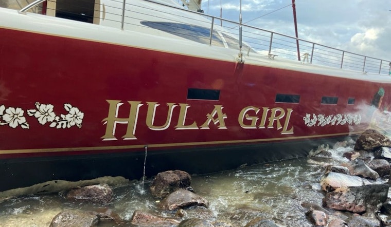 Efforts Intensify to Remove Grounded Sailboat Hula Girl from Maui's Marine Life Conservation District