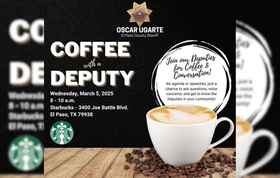 El Paso County Sheriff's Office Invites Community to "Coffee with a Deputy" Event in El Paso
