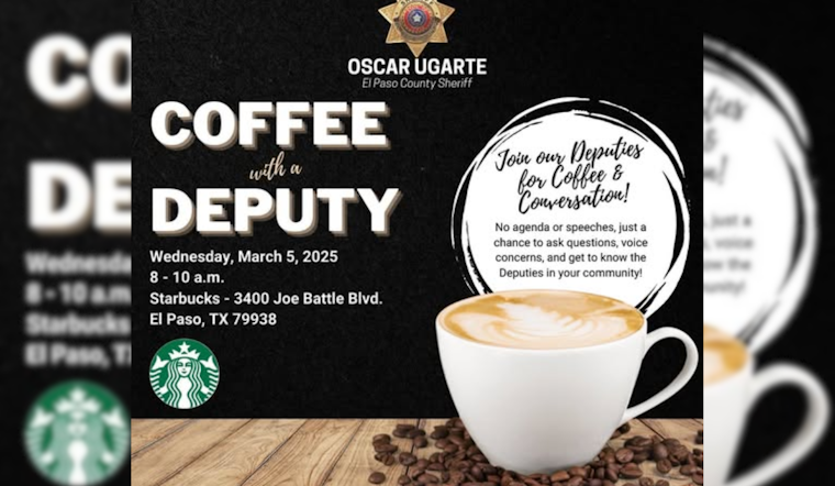 El Paso County Sheriff's Office Invites Community to "Coffee with a Deputy" Event in El Paso