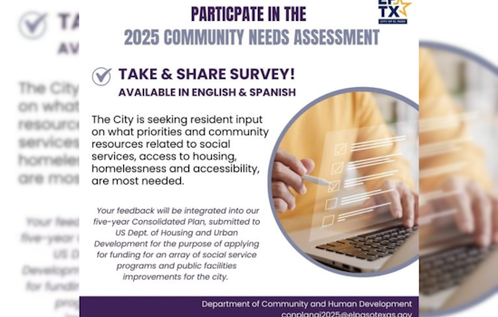El Paso Invites Residents to Shape City’s Future Through 2025 Community Needs Assessment Survey