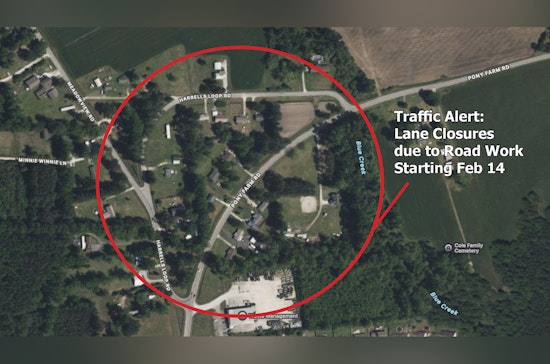 Expect Delays as Lane Closures on Harrel's Loop and Pony Farm Road in Jacksonville Take Place for Road Work