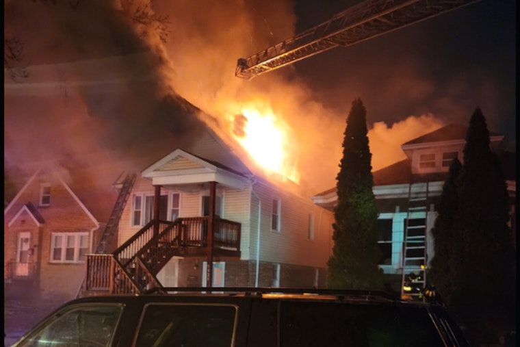 Extra-Alarm Fire Engulfs Portage Park Home; CTA Reroutes Austin Buses Amid Investigation