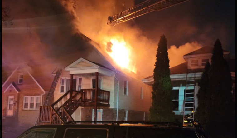 Extra-Alarm Fire Engulfs Portage Park Home; CTA Reroutes Austin Buses Amid Investigation