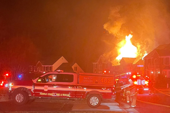 Fairfax County Firefighters Battle Intense Early Morning Blaze in Crosspointe; No Injuries Reported