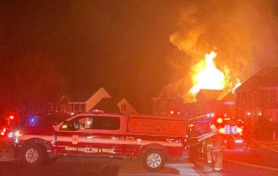 Fairfax County Firefighters Battle Intense Early Morning Blaze in Crosspointe; No Injuries Reported