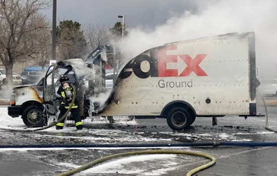 FedEx Ground Truck Catches Fire at Town Center of Aurora Mall, No Injuries Reported