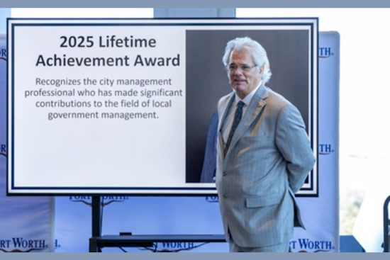 Former Fort Worth City Manager David Cooke Honored with TCMA Lifetime Achievement Award
