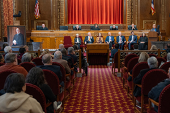 Former Ohio Chief Justice Eric S. Brown Celebrated with Portrait Unveiling at Supreme Court Ceremony