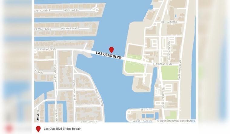 Fort Lauderdale Alert as Las Olas Bridge Repair to Disrupt Commute with Lane Closures Through 2025