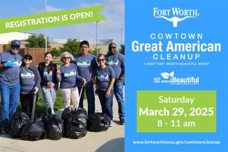 Fort Worth Mobilizes Community for 40th Annual Cowtown Great American Cleanup Ahead of Earth Month