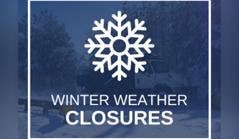 Fuquay-Varina Announces Facility Closures and Event Cancellations Due to Weather Advisory