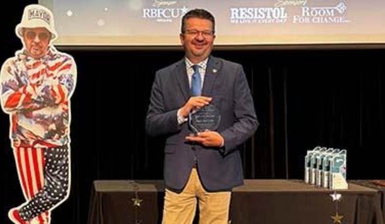 Garland Mayor Scott LeMay Honored with 2024 Partner for the Arts Award at Chamber of Commerce Meeting