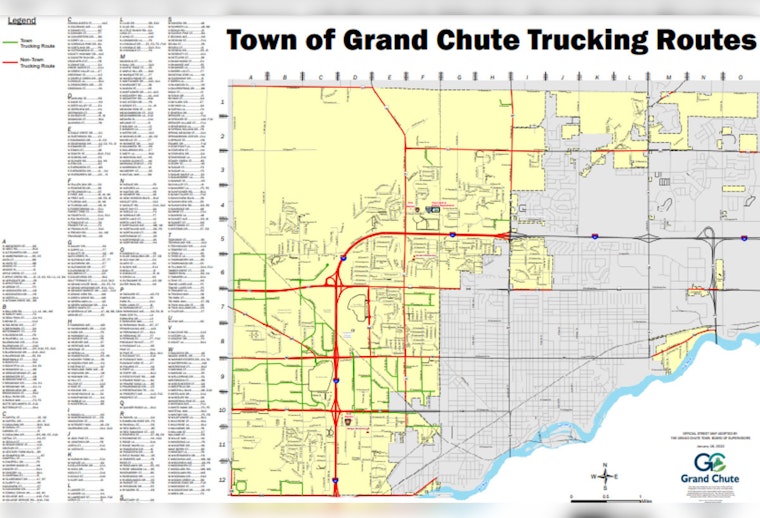 Grand Chute Implements New Truck Route Regulations to Start March 3