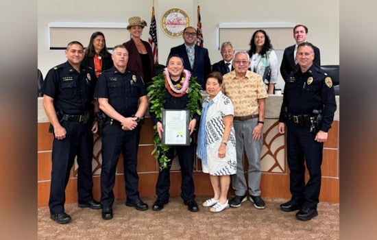 Hawai‘i County Honors Detective Donovan Kohara with Prestigious Haweo Award for Exemplary Service