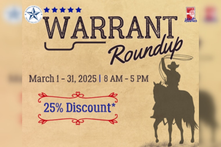Helotes Offers 25% Discount to Clear Active Warrants in March Warrant Resolution Initiative
