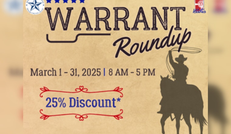 Helotes Offers 25% Discount to Clear Active Warrants in March Warrant Resolution Initiative