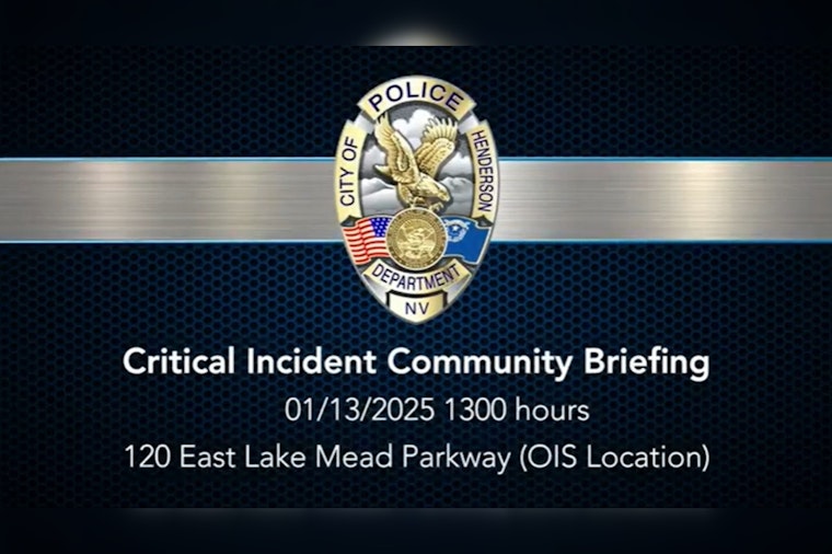 Henderson Police Release Briefing on First Officer-Involved Shooting of 2025, Seek Public's Help