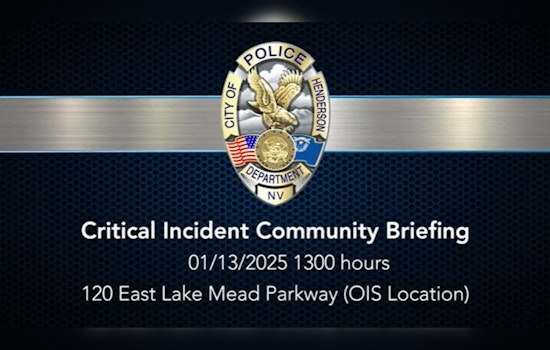Henderson Police Release Briefing on First Officer-Involved Shooting of 2025, Seek Public's Help