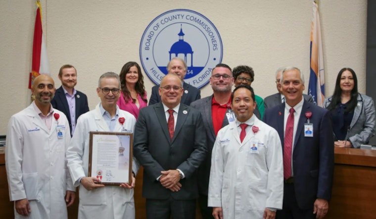 Hillsborough County Commissioners Celebrate Wear Red Day to Raise Awareness for Women's Heart Health