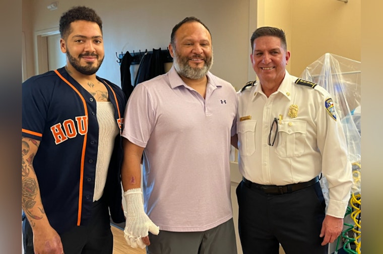 Houston Celebrates Heroic Firefighter Captain Escamilla's Discharge and Recovery