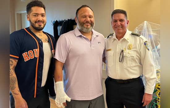 Houston Celebrates Heroic Firefighter Captain Escamilla's Discharge and Recovery