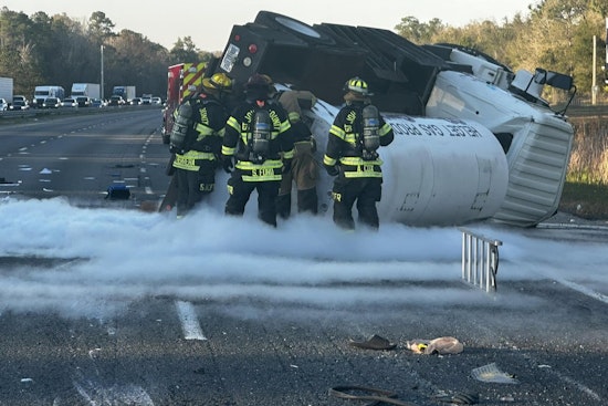 I-95 Reopens After CO2 Leak From Overturned Truck Causes Traffic Chaos Near St. Johns