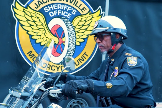 Jacksonville Sheriff Swaps Patrol Car for Harley at Motor Rodeo Event