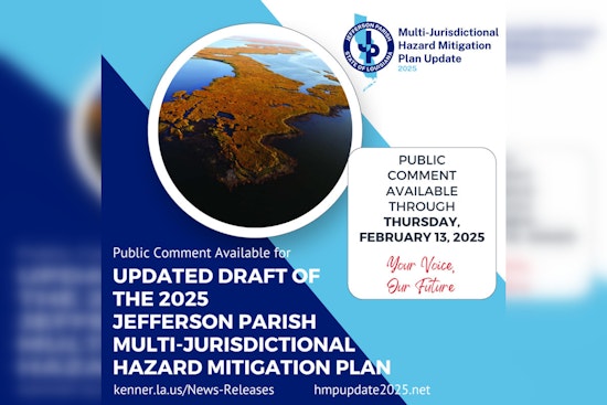 Jefferson Parish Invites Public Feedback on 2025 Multi-Jurisdictional Hazard Mitigation Plan