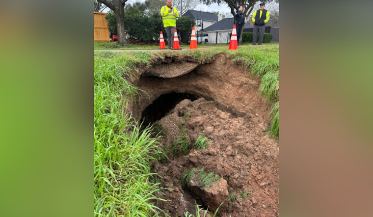 Katy Residents on Alert as Large Sinkhole Appears Along Mason Creek Trail