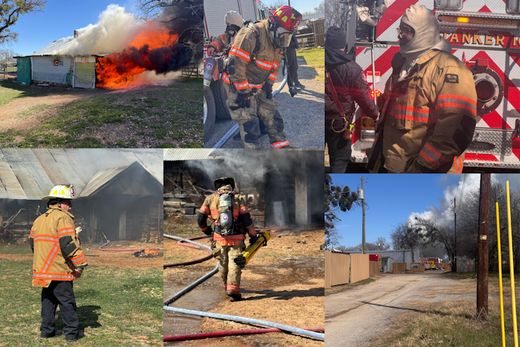 Lake Worth Firefighters and TCESD #1 Heroically Preserve Historic Outbuilding from Blaze