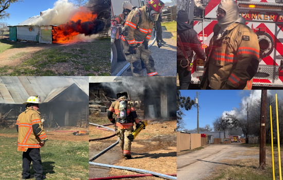 Lake Worth Firefighters and TCESD #1 Heroically Preserve Historic Outbuilding from Blaze