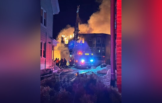 Lynn Firefighters Battle Fierce Blaze Engulfing Church and Residential Building Amid Harsh Weather