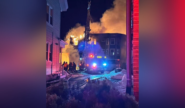Lynn Firefighters Battle Fierce Blaze Engulfing Church and Residential Building Amid Harsh Weather