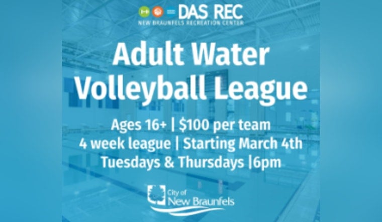Make Waves, Make Friends: New Braunfels Launches Adult Water Volleyball League for Energetic Fun and Fitness