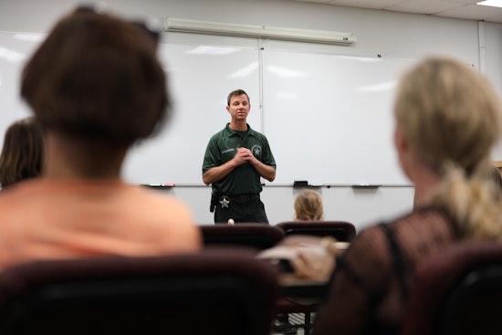 Manatee County Sheriff's Office Welcomes Rowlett Elementary's Girl Scout Troop for Educational Visit