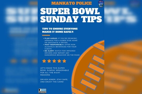 Mankato Police and Fire Departments Urge Safe Celebrations for Super Bowl Fans