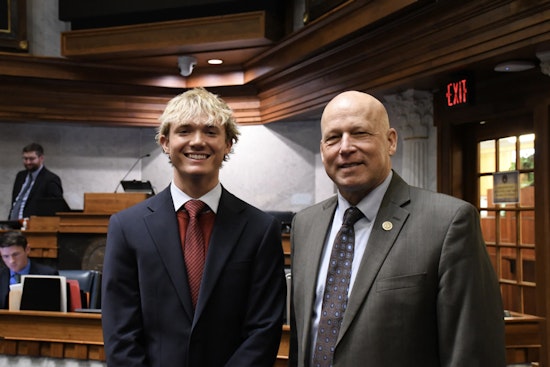Marian University Junior Caden Wildey Gains Hands-On Government Experience as Indiana Senate Intern
