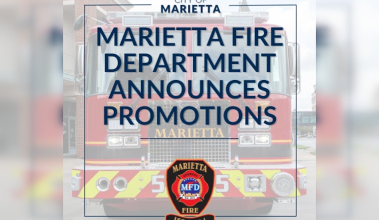 Marietta Fire Department Honors Firefighters with Leadership Promotions