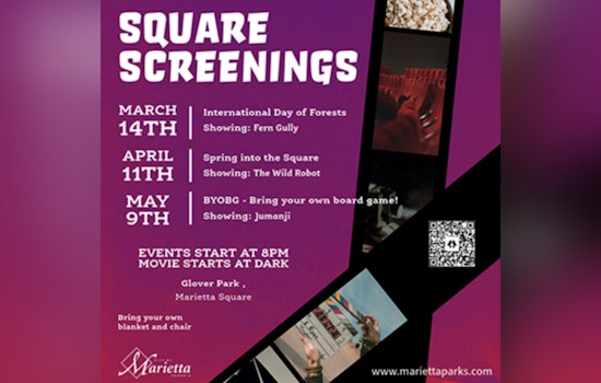 Marietta's Glover Park Invites Community for Themed Outdoor Movie Nights on the Square