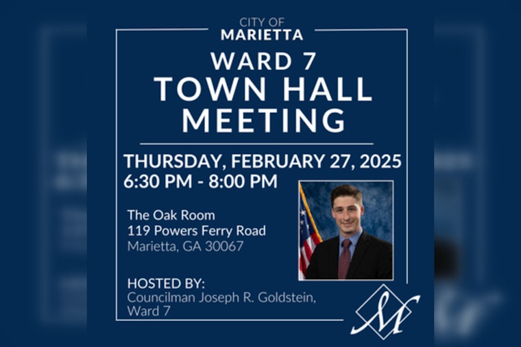 Marietta's Ward 7 Residents Invited to Town Hall Meeting with Councilman Goldstein on February 27