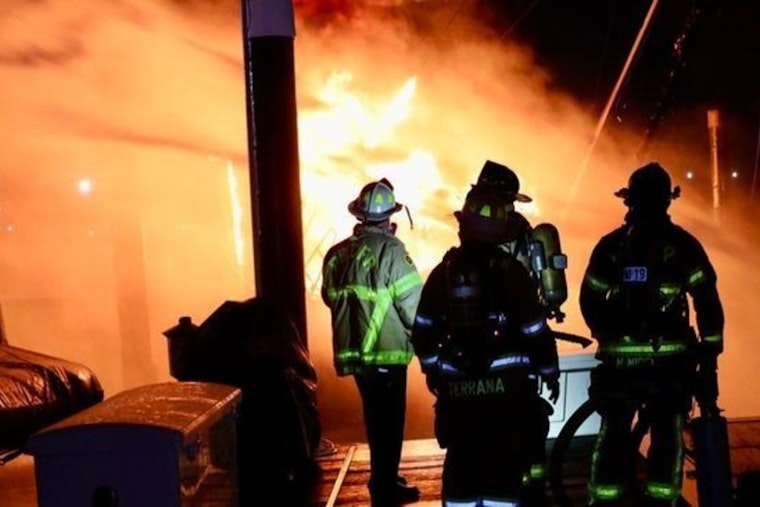 Marina Inferno as Three Boats Engulfed in Flames at North Palm Beach Marina Emergency Crews Prevail Overnight