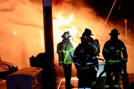 Marina Inferno as Three Boats Engulfed in Flames at North Palm Beach Marina Emergency Crews Prevail Overnight
