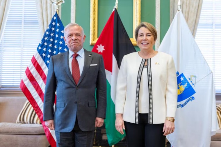 Massachusetts Governor Maura Healey Hosts King Abdullah II of Jordan in Bid to Boost Economic Ties