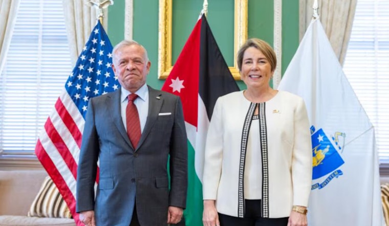 Massachusetts Governor Maura Healey Hosts King Abdullah II of Jordan in Bid to Boost Economic Ties