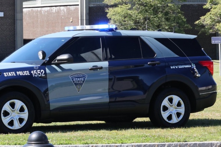 Massachusetts State Trooper Injured After Cruiser Hits Guardrail on Snowy Route 25 in Plymouth